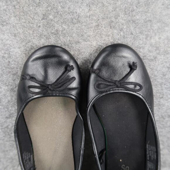 So Shoes Kids 13 Ballet Flats Slip On Black Bow Round Toe Dress Casual Loafer - Picture 7 of 11